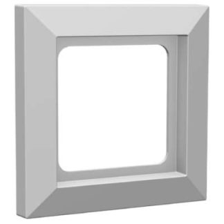 Маскирующая рамка 55x55 мм, RW - Одинарная рамка белого цвета HW-ADR1F55RW