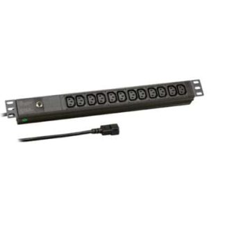 Сетевой фильтр 1U 19'' 12x C13 - Комбинированная розетка, черный EK631CC.1
