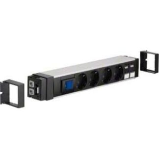 Блок подключения 2xCat6A,1xSch,4xSTD - Настольный блок подключения NRS6204D20