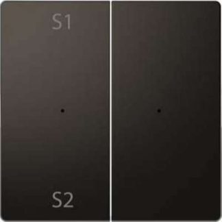 Переключатель-качелька для кнопочного модуля, двухпозиционный, Scene1/2, пустой, антрацитовый, MEG5226-6034