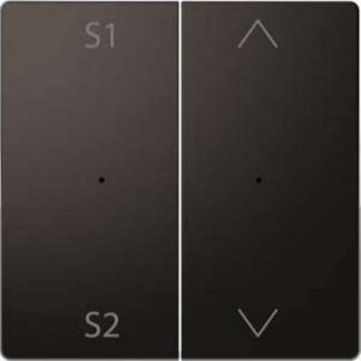 Тумблерный переключатель для кнопочного модуля, двухпозиционный, Scene1/2 1/0, антрацитовый, MEG5228-6034