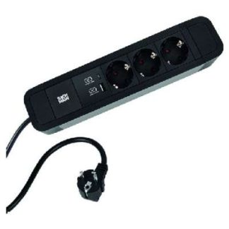 Удлинитель Primo 2, 3xCEE7/3, 1xUSB A+C - черный, 350.008