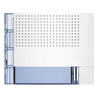 Полностью белая передняя панель, 1 кнопка вызова - Одинарная белая рамка 351012