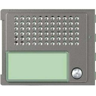 Основание передней панели Robur, 1 кнопка вызова - латунная рамка, 1 гнездо 351015