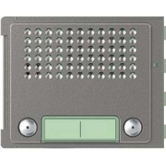 Основание передней панели Robur с двумя рядами кнопок вызова - односекционная латунная рама 351045