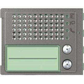 В комплекте: передняя панель Robur, 2 кнопки вызова, латунная рамка, 1 блок, артикул 351125.