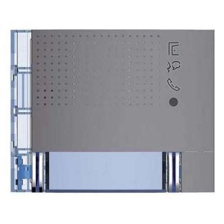 Плюс передняя панель Allstreet с двумя рядами кнопок вызова. - Рамка из антрацита с одной панелью, артикул 351143.