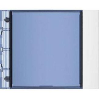 Информационный модуль передней панели Allwhite - односекционный, белая рамка, артикул 352202