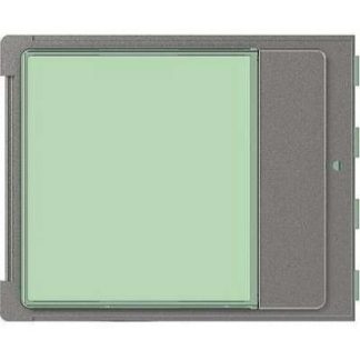 Информационный модуль передней панели Robur - односекционный, латунная рамка, артикул 352205