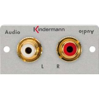 Панель подключения L/R 2x RCA - Многофункциональная вставка/крышка для подключения к датакому KIN 7444000410