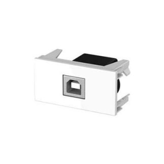 Панель USB-подключения (тип B/A), ws - Многофункциональная вставка/крышка для подключения к сети передачи данных. KIN 7464000525