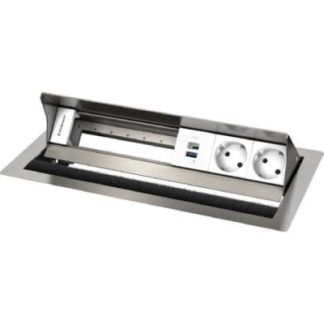 Настольный блок питания VA 6f 2xStr, 1xUSB - KIN 7492001162