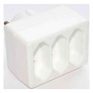 Тройная белая вилка - Универсальная белая вилка 1662000 EA3