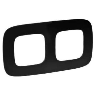 V.ALL двойная рамка матовый черный 754402