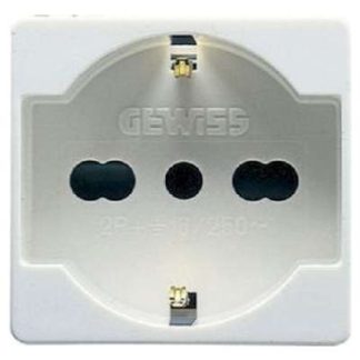 Розетка Dual2M 2P+PE 16A P30-17, итальянский/немецкий стандарт WS GW20246