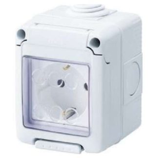 Корпус накладной системной розетки 2P+PE 16A DE IP55 GW27844