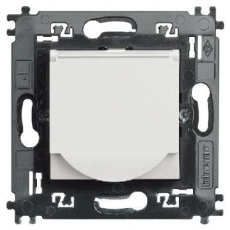 Розетка SCHUKO с откидной крышкой SL белого цвета N4141MAP