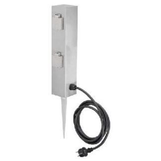 Колонка для розеток LB22 из нержавеющей стали с 4 вилками. Кабель 3 м. 11790000004015