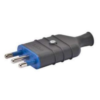 Прямая вилка 2P+E 16A 250V PLAY.gray GW28006