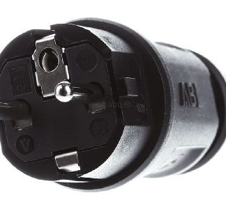 Разъем Highteck 1520 SK+F/B sw - Защитный контакт (SCHUKO) Черный штекер 100000064