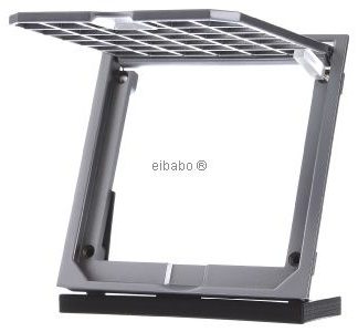 Матовая столешница из нержавеющей стали - монтажная коробка для напольного воздуховода 1632ESM