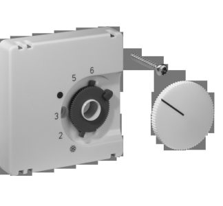 Абажур 50x50 мм, чисто белый матовый, RAL9010 - Крышка для термостата JZ-001.001