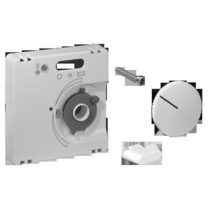 Абажур 55x55 мм, матовый, RAL 9010 - Крышка термостата, белая, JZ-007.101