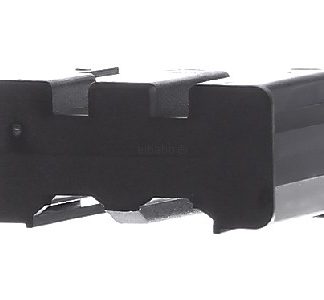 Черная торцевая заглушка - базовый элемент с центральной крышкой 375.503