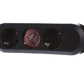 Настольная розетка, удлинитель, трехрозеточный блок без кабеля, черный 385.170