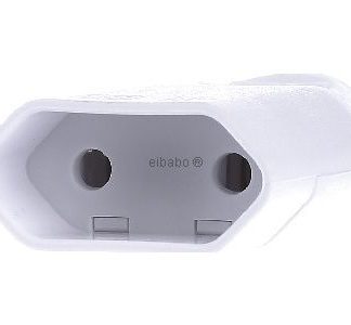 Плоский евроразъем белого цвета с винтовым соединением - евровилка белого цвета 900.013 (VE3)