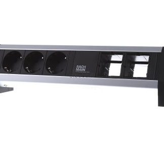 Розетка 3xSchuko 2xABD GST18 - Черная, 902.001