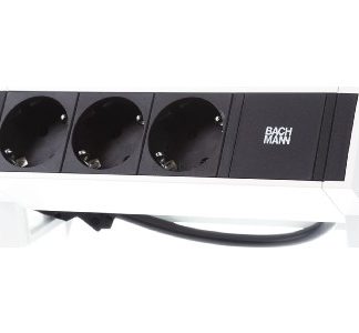 Модуль розеток 3xSchuko GST18 - стеллаж с розетками, белый 902.2048