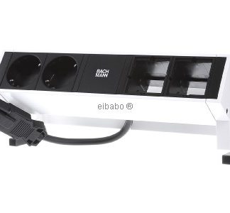 2 розетки Schuko 2xABD - Белая монтажная лента 902.211
