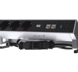 Блок розеток 3xSchuko2x1xUSB - Удлинитель с розетками, черный 902.502