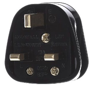 Вилка Schuko черная, Англия - Вилка черная 910.176