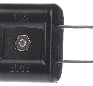 2-контактная черная вилка, 2-контактная - Черная вилка 910.178