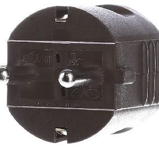 Вилка Schuko, центральная - Connect Brown 910.470