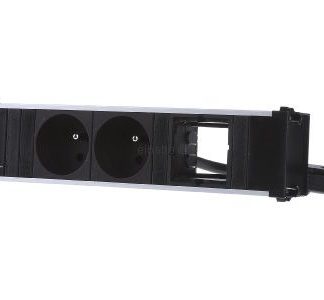 Удлинитель с несколькими розетками, 2xUTE 1xABD - Черный удлинитель 912.010