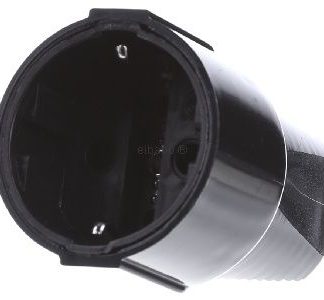 Черный соединитель Schuko, ПВХ - Пластиковый соединитель Schuko, черный 912.170