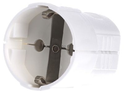 Белый соединитель Schuko, ПВХ, центральный - Пластиковый соединитель Schuko белый 912.270
