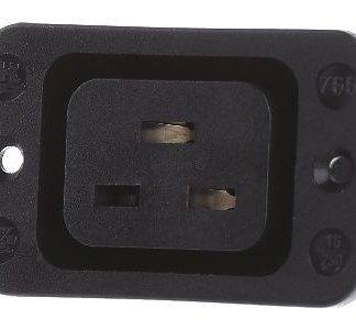 Встроенная розетка IEC 16A, 250V AC, 70GC - Разъем для устройства Монтажная рейка 917.172