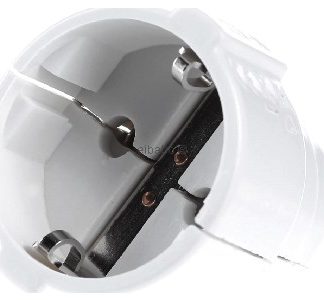 Белый дорожный адаптер, США - Компактный дорожный адаптер белого цвета 921.004