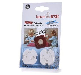 Детский защитный замок для розеток, белый, Automatic S.6320 - Самоклеящаяся защита розеток...