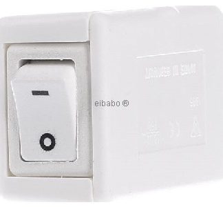 Белый концевой выключатель на шнуре, 1 шт. - Выкл., 10 А/250 В - Белый конец кабеля 924.073