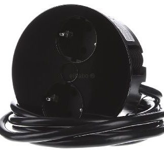 Блок розеток TWIST с двумя предохранителями. - Многорозеточный, черный 931.100