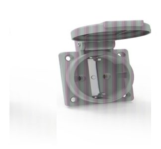 Удлинительная розетка Schuko 16A IP44, синяя — для монтажа на оборудование 71099