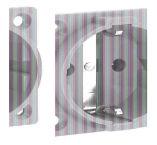 Удлинительная розетка с защитным контактом 16А 3p 230В IP20 - Розетка для монтажа оборудования 713