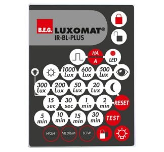 Инфракрасный пульт дистанционного управления — аксессуар для датчика движения IR-BL-PLUS.