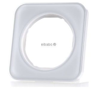 Рамка для стекла/покрытие 1 шт., круглая - Рамка одностворчатая, белая 10112109