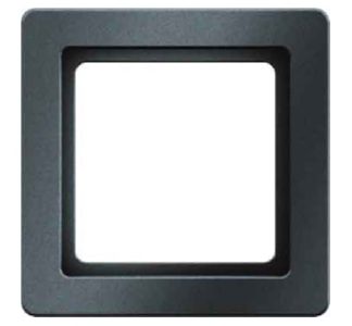 Рамка Contrast 1x антрацит, бархат - 1x антрацитовая рамка 10116045